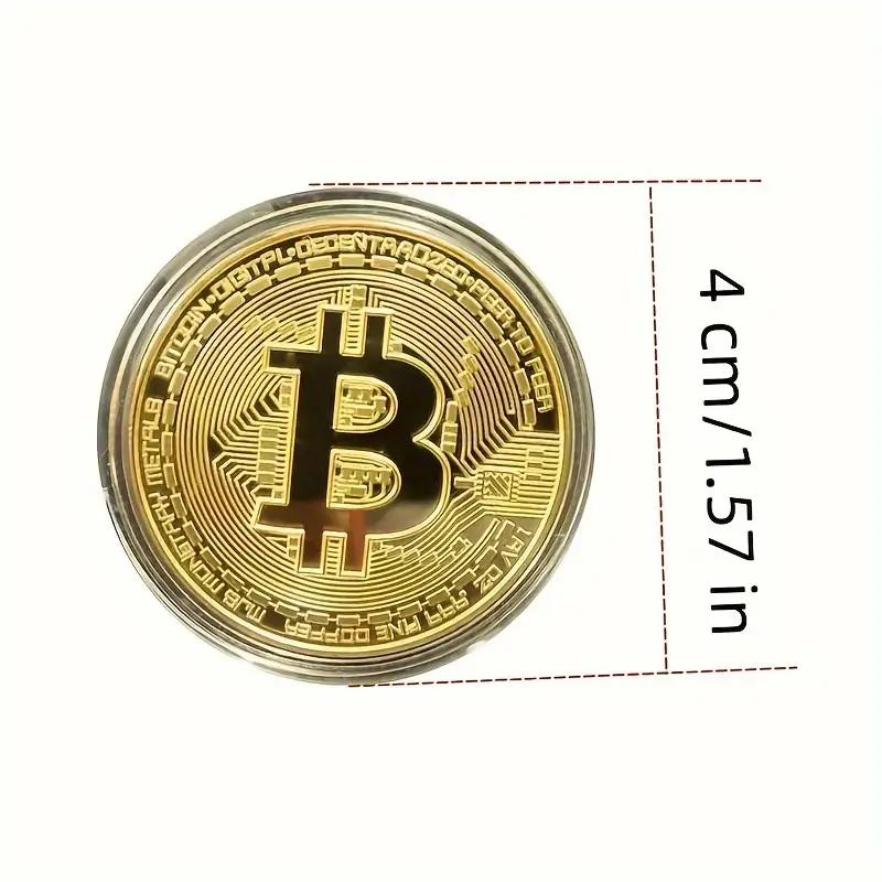 Bitcoin Golden Coin BTC Cryptocurrency Replica