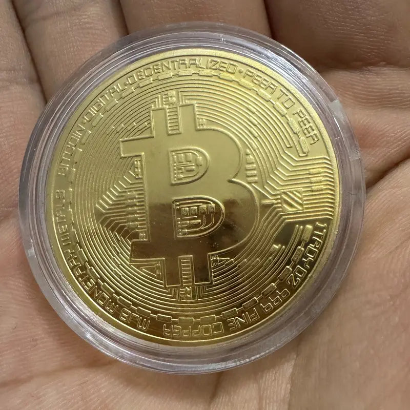 Bitcoin Golden Coin BTC Cryptocurrency Replica