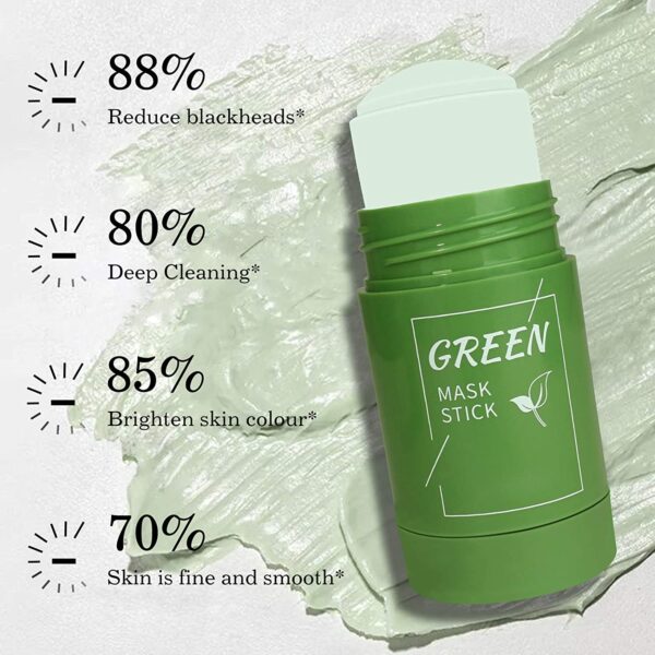 Green Tea Cleansing Mask Purifying Clay Stick Mask , Oil Control Cleansing Mask 40 Gm