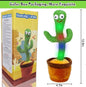 Dancing Cactus Talking Toy, Cactus Plush Toy, Wriggle & Singing Recording Repeat What You Say Funny Education Toys For Babies Children – With Box