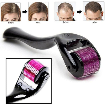 Derma Roller Facial & Hair Therapy Micro-needle 540 Hair Regrowth Beard Growth Anti Hair Loss Treatment Thinning