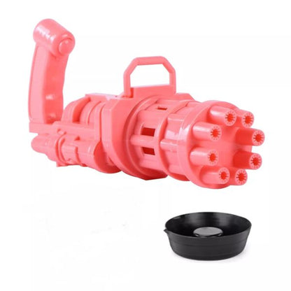 Bubble Gun Kids Gatling Toys Summer Automatic Soap Water Gatling Bubble Machine Children Indoor Outdoor Toy Blower Bubbles (random Color)