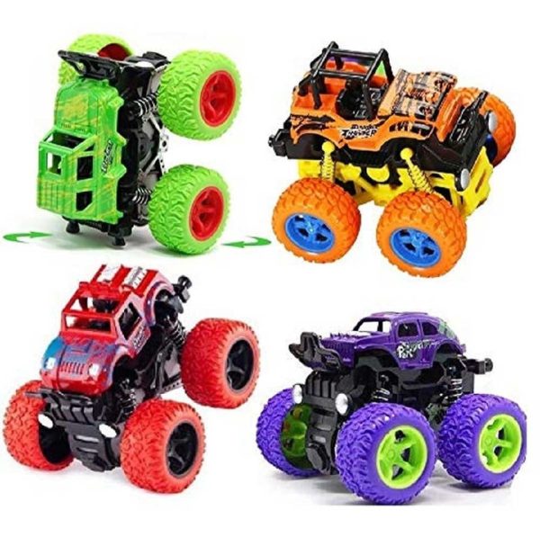 Monster Truck Toys Friction Push & Go High Speed Friction Vehicles For Kids