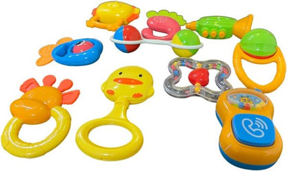 My Baby Rattles Set (12 Pcs) New-born Hand Bells Baby Toys 0-12 Months(random )