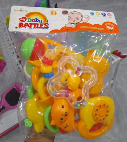 My Baby Rattles Set (12 Pcs) New-born Hand Bells Baby Toys 0-12 Months(random )