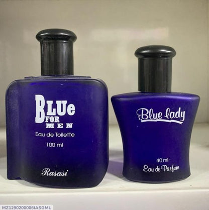 Pack Of 2 Blue For Men & Blue Lady Perfume | Eau De Perfume | Long Lasting Perfume | Best Quality Unisex Perfume