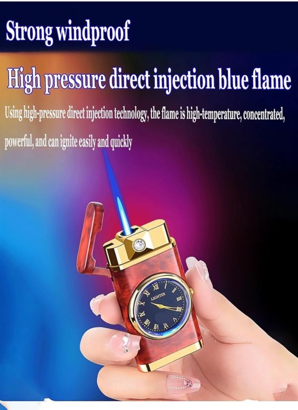 Refillable Fancy Watch Lighter | Best Quality Watch Lighter | Metal Lighter ( Random Color ) ( Without Box )