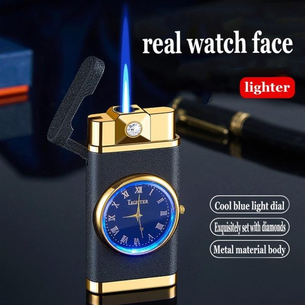 Refillable Fancy Watch Lighter | Best Quality Watch Lighter | Metal Lighter ( Random Color ) ( Without Box )