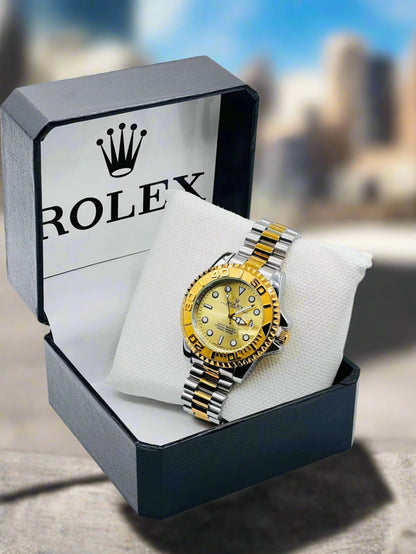 Roley Yacht-Master 40 Gold & Steel Men's Watch 16623 AAA Copy (With Normal Box)
