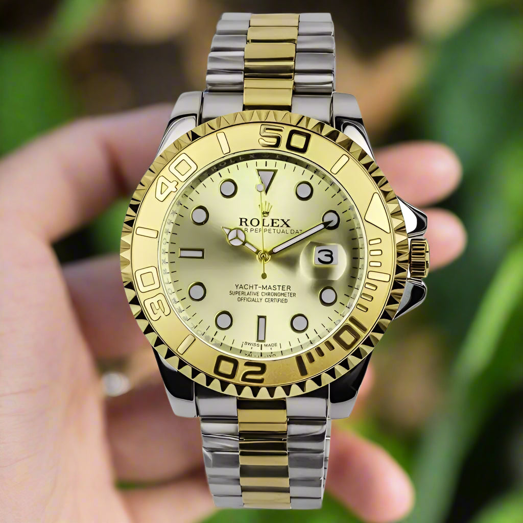 Roley Yacht-Master 40 Gold & Steel Men's Watch 16623 AAA Copy (With Normal Box)