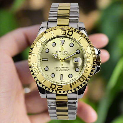 Roley Yacht-Master 40 Gold & Steel Men's Watch 16623 AAA Copy (With Normal Box)