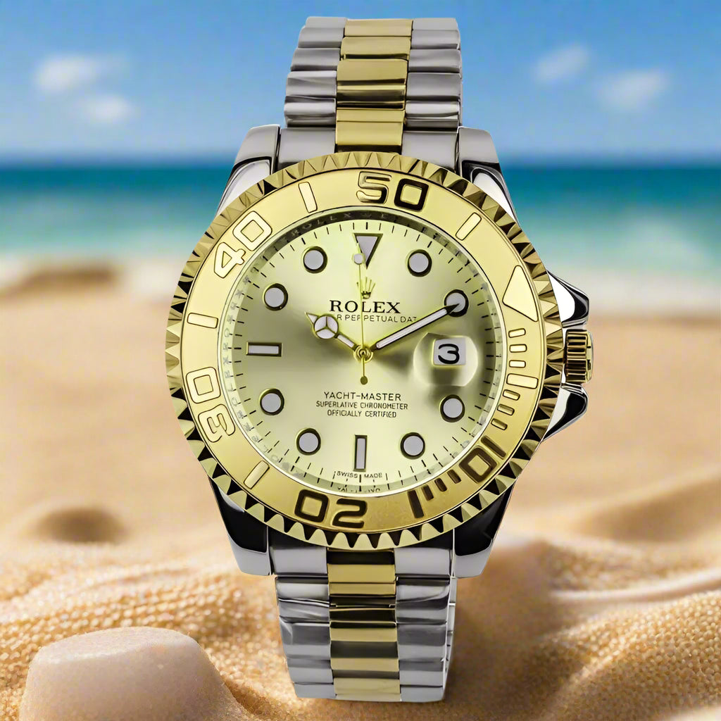 Roley Yacht-Master 40 Gold & Steel Men's Watch 16623 AAA Copy (With Normal Box)