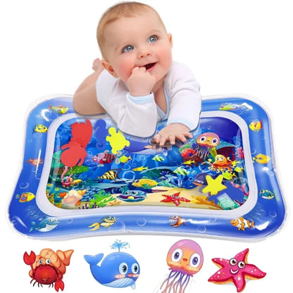 Sale Inflatable Leakproof Water Mat For Kids / Inflatable Tummy Time Mat – (random Color)